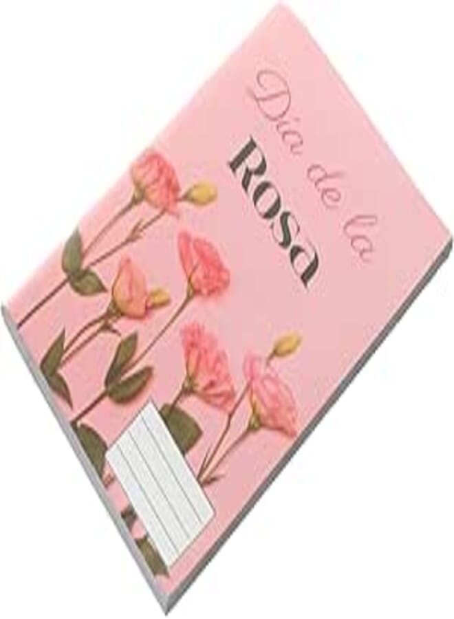 School Notebook 3 Lines 60 Pages Rose Design Koshia Cover 16 × 22.5 cm notebook with sturdy cover for school use rose